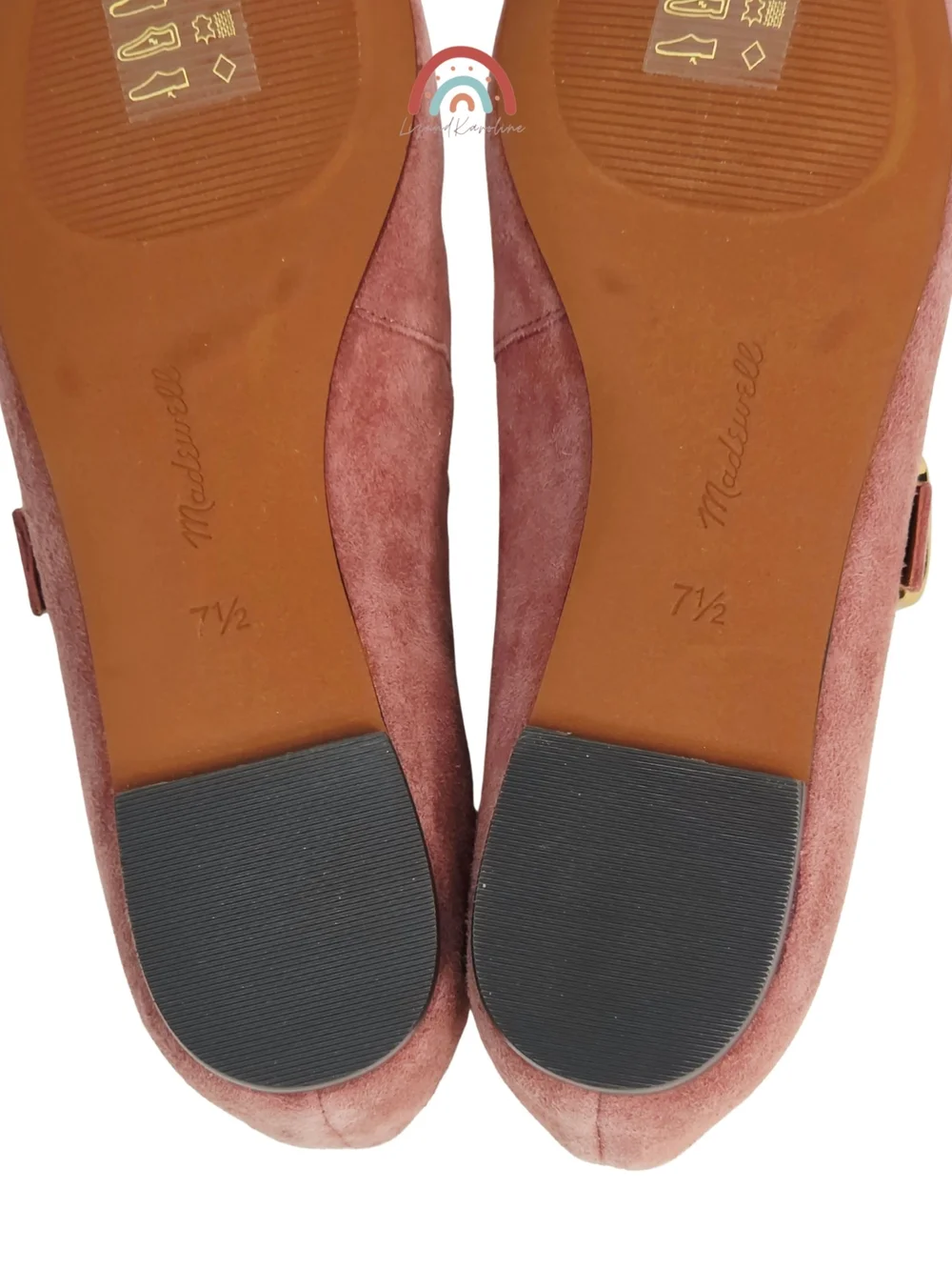 New! Madewell The Remy Mary Jane Flat in Leather Suede Rosy Mauve 7.5 - Picture 15 of 16
